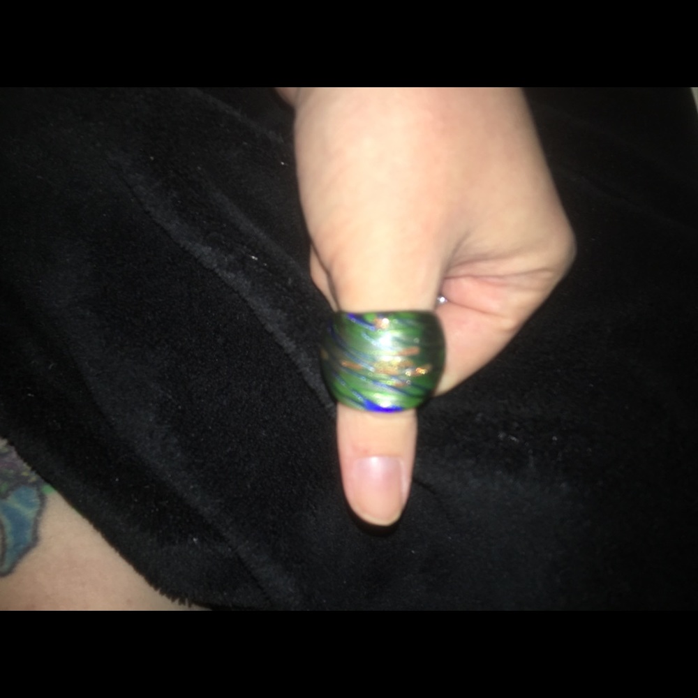 Gorgeous Blown Glass Ring